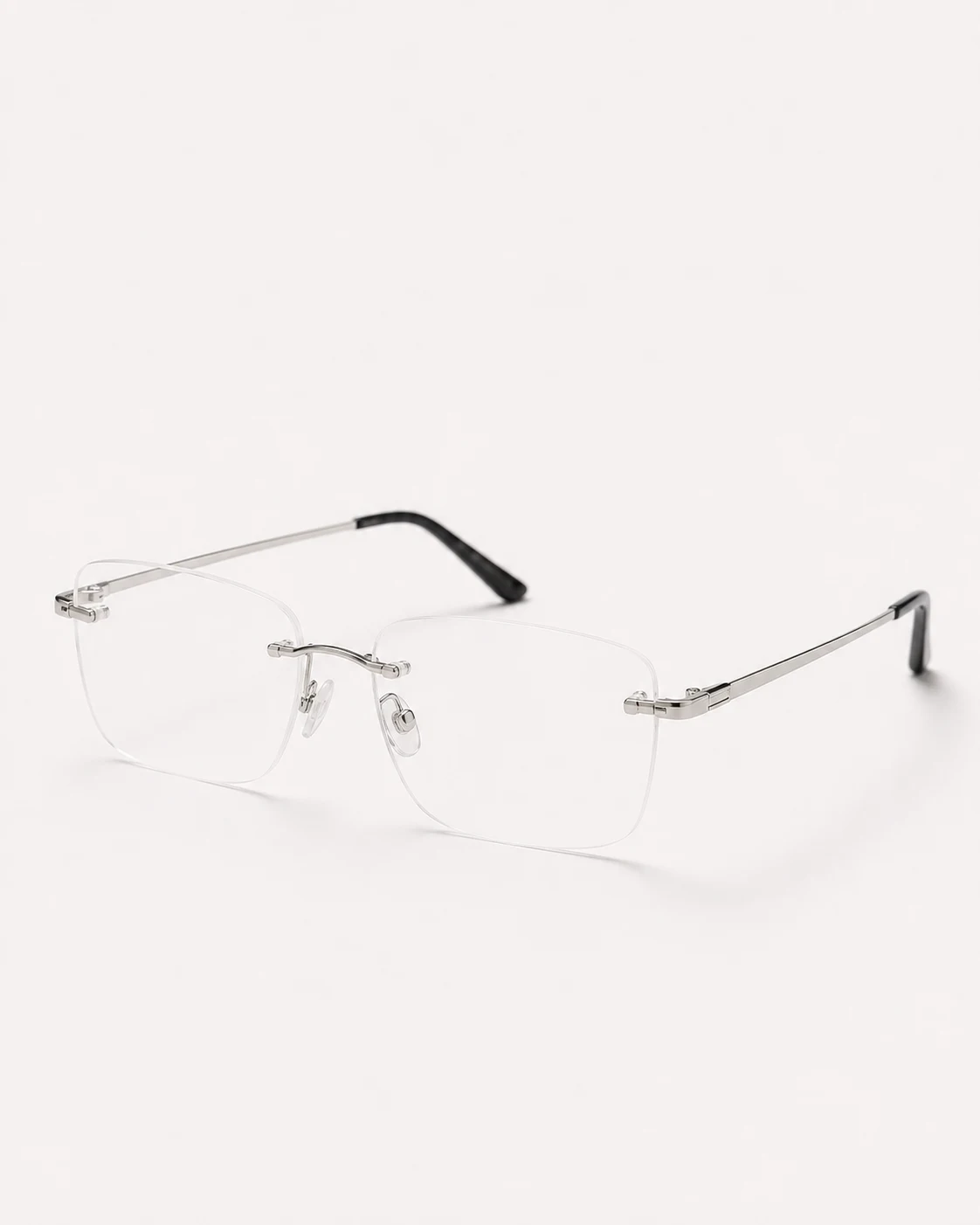 Lentes rimless vistos de frente