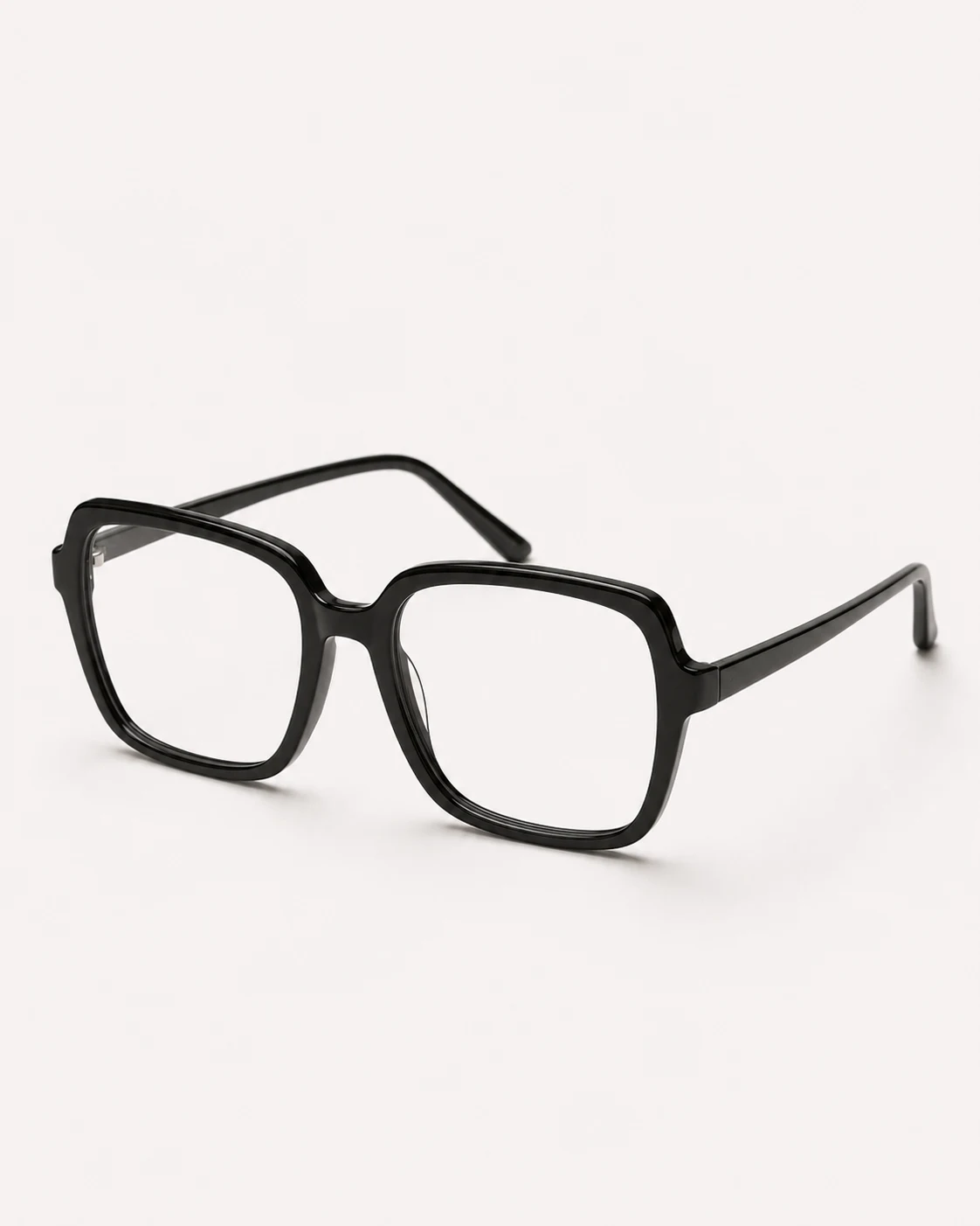 Lentes oversize negro vistos de frente